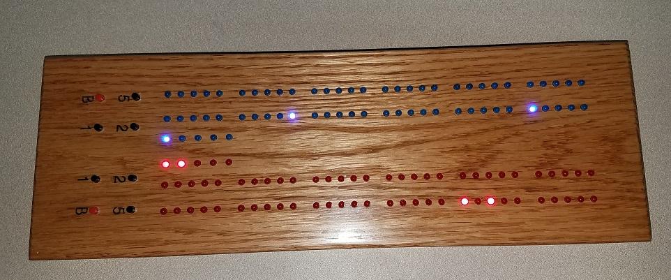 LEDcribbage Board